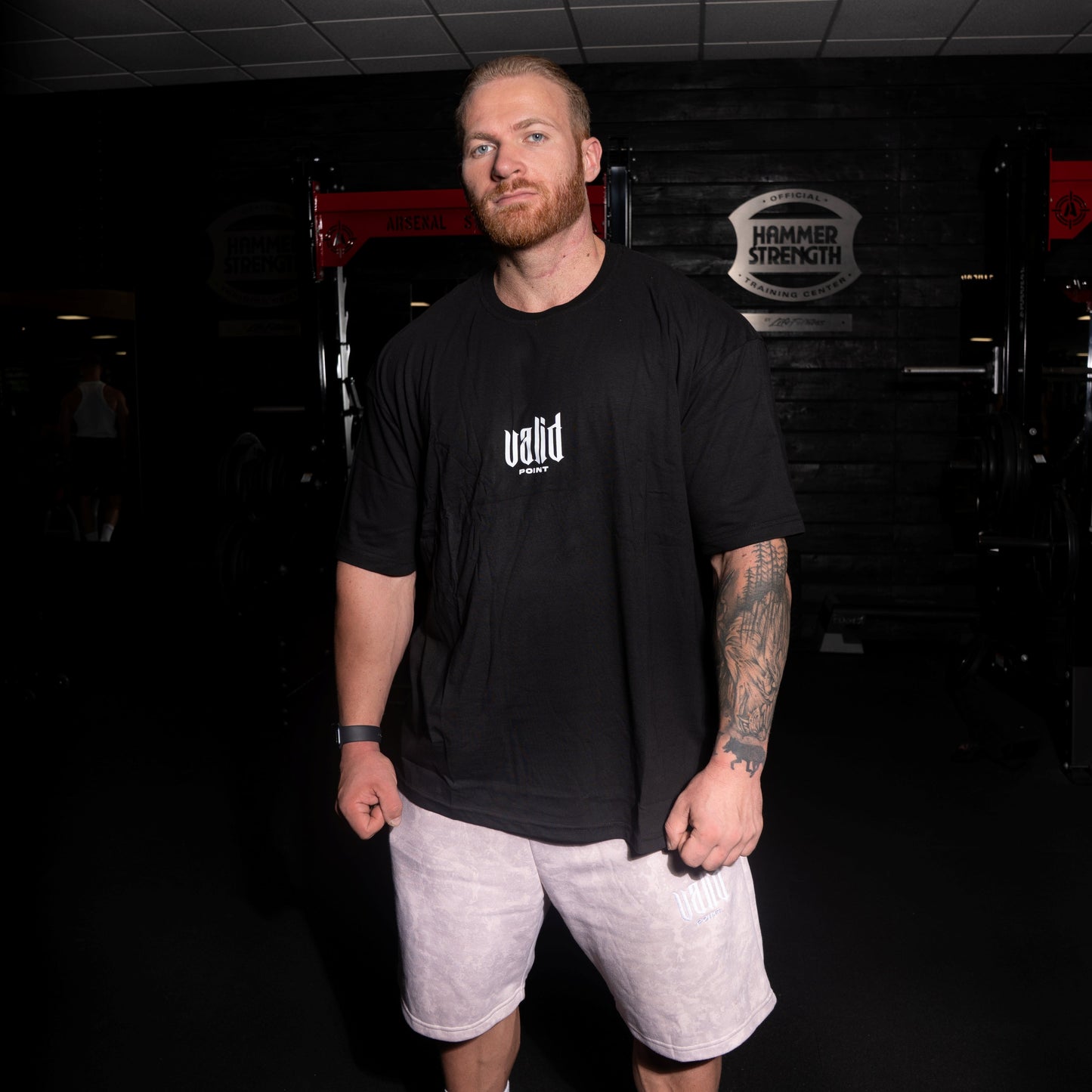 Chest Logo Black Oversized Tee
