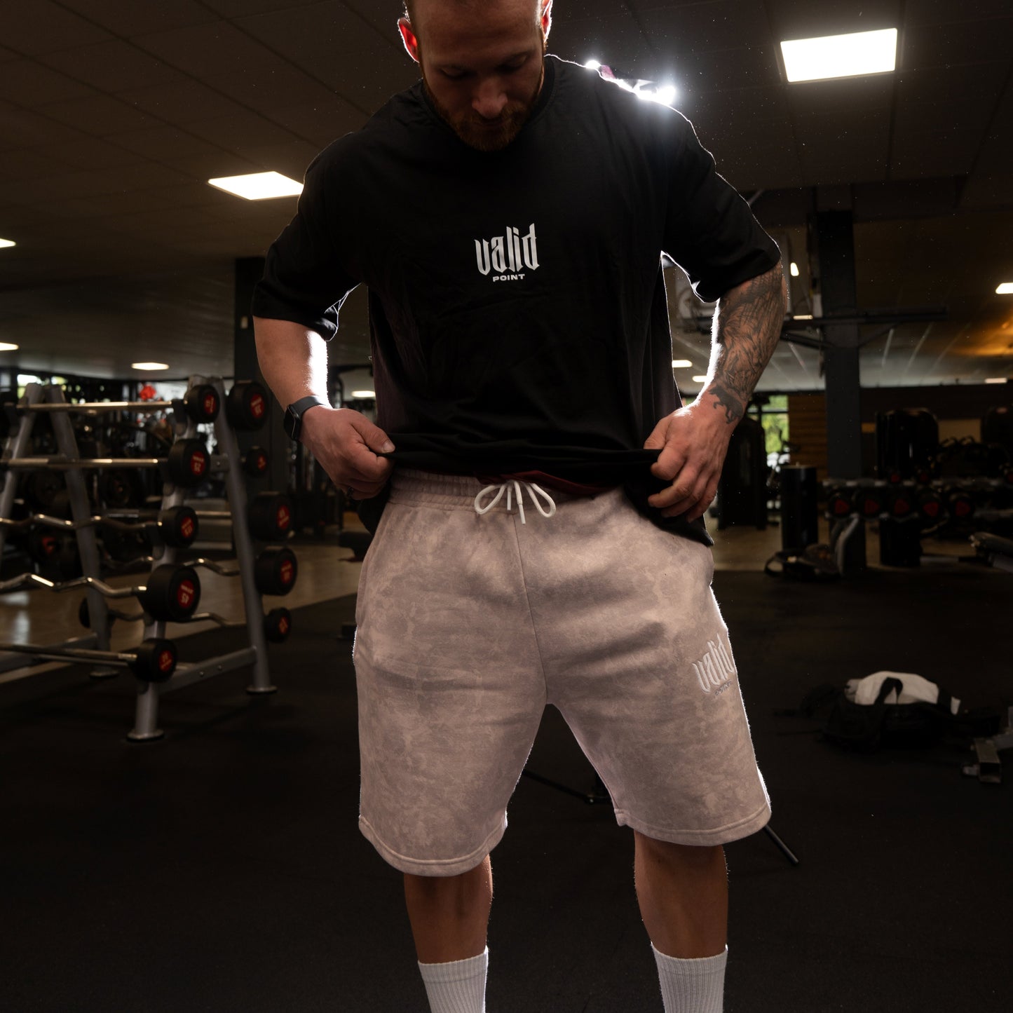 Chest Logo Black Oversized Tee